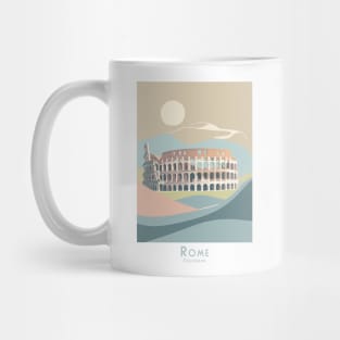 Vintage Rome Colosseum Travel Poster Mug